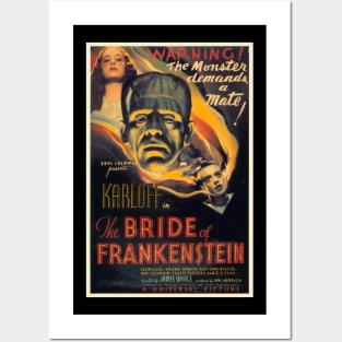 THE BRIDE OF FRANKENSTEIN Posters and Art